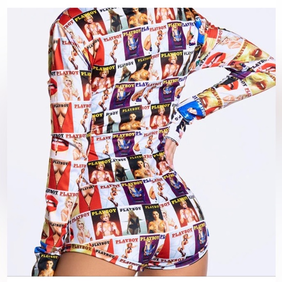 Playboy x Yandy sexy sleepwear long sleeve romper - Picture 2 of 7